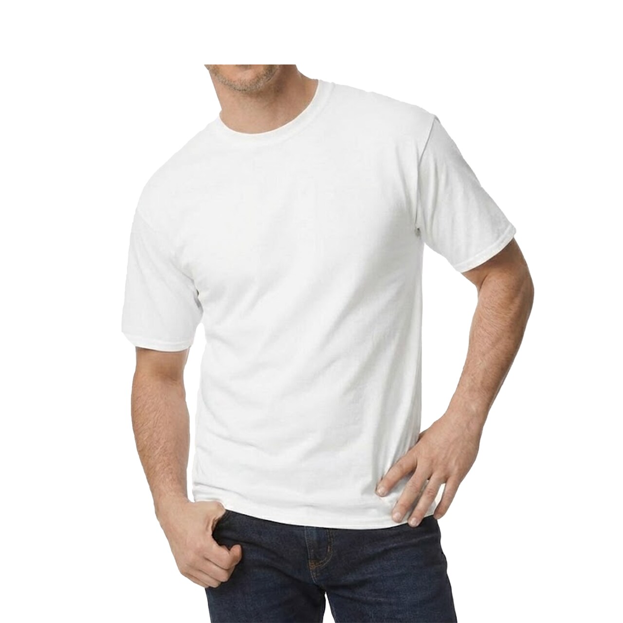 Gildan Ultra Cotton Men’s Tall T-Shirt, Classic Fit Basic Tee, 6 oz. 100% Cotton